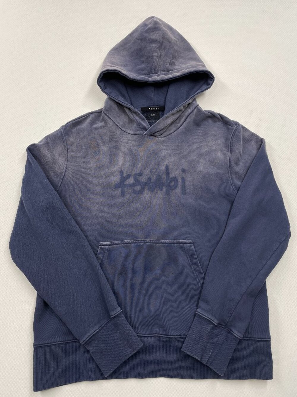 Ksubi Express To Mars Faded Blue Hoodie Sweatshirt Men’s L